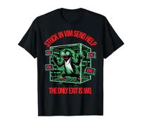 Funny Linux Vim Disaster Coding T-Shirt