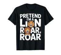 Funny Lion Lover Lazy Halloween Costume, Pretend I'm A Lion T-Shirt