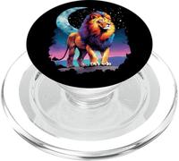 Funny Lion Lover Lion Owner Safari Zoo Sleep Lion Wildlife PopSockets PopGrip for MagSafe