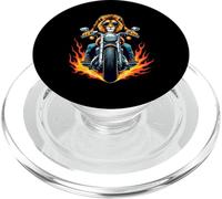 Funny lion Riding a Motorcycle Design Lion Lovers PopSockets PopGrip for MagSafe