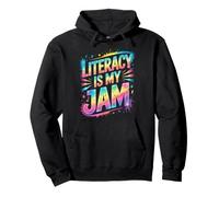 Funny LITERACY MY JAM Reading Coach Kindergarten Rocks ABCD Pullover Hoodie
