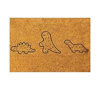 Funny Little Dinosaur Door Mat Slip Dirty Door Rug Entrance Front Door Outdoor Entrance Porch Mat Slip Polyester Floor Mat Southwest Throw Blanket (Coffee, One Size)
