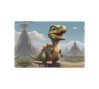 Funny Little Dinosaur Placemats 6-Piece Set - 12"x18" Hotel Banquet Table Mats, Suitable for Restaurant, Home, Party Decoration