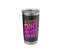 Funny Little Dirt Never Hurt Mud Run Muddy Queen Quad My ATV Stainless Steel Insulated Tumbler