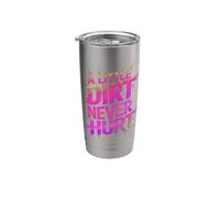 Funny Little Dirt Never Hurt Mud Run Muddy Queen Quad My ATV Stainless Steel Insulated Tumbler
