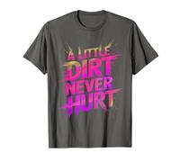 Funny Little Dirt Never Hurt Mud Run Muddy Queen Quad My ATV T-Shirt