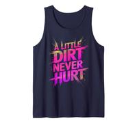 Funny Little Dirt Never Hurt Mud Run Muddy Queen Quad My ATV Tank Top