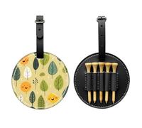 Funny Little Grass Black Printed golf tee storage bag - portable design, easy to organize tee, Black, One Size