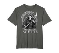 Funny Little Grim Reaper So Many Idiots Dark Humor T-Shirt