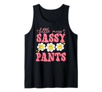 Funny Little Miss Sassy Pants Back to School Girls Tank Top