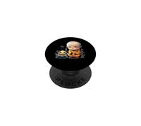 Funny little Monk Buddha Asia Buddhism Chinese Meditation PopSockets Adhesive PopGrip