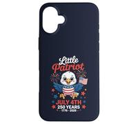 Funny Little Patriot 2026 America 250 Years Baby Eagle Case for iPhone 16 Plus