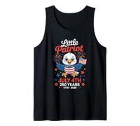Funny Little Patriot 2026 America 250 Years Baby Eagle Tank Top