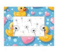 Funny little Yellow Duck 4x6 Picture Frame, 4 by6 Horizontal Photo Frame,Photos Frame 4x6 for Wall Hanging and Tabletop Display, Photo Picture Frame for Vertical or Horizontal Display