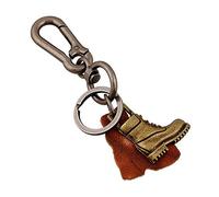 Funny live Alloy Boots Keychain Keys Decorative Pendant for Men Retro Style Simple Strong Carabiner Shape Keychain Key Chain Ring Keyring Keyfob Key Holder
