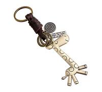 Funny live Cute Animal Key Decoration Backpack Pendant Couple Keychain Alloy Giraffe Leather Key Chain Bag Charm Car Decor Ornament