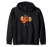 Funny Liver Working Time Costume for Beer Lovers Zip Hoodie