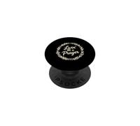 Funny Livin Prayer Saying Sarcastic Humorous PopSockets Adhesive PopGrip
