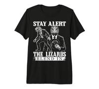 Funny Lizard Conspiracy Theory Premium T-Shirt