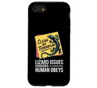 Funny Lizard Issues Orders Human Obeys Clean My Terrarium Case for iPhone SE (2020) / 7/8