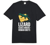 Funny Lizard Issues Orders Human Obeys Clean My Terrarium Comfort Colors Adult Heavyweight T-Shirt