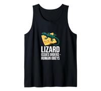Funny Lizard Issues Orders Human Obeys Clean My Terrarium Tank Top
