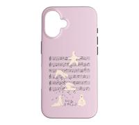Funny Llama Alpaca music yoga Playing with Notes Alpacas Case for iPhone 16