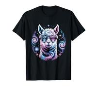 Funny Llama Alpaca with Sunglasses Animal Graphic T-Shirt