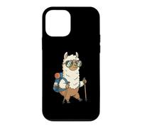 Funny Llama Hiker Cute Cartoon Camping Mountain Trail Case for iPhone 12 mini