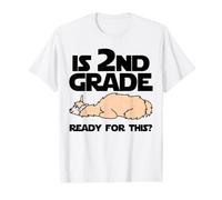 Funny Llama Lazy 2nd Grade Ready for This? Back to School Value Graphic T-Shirt