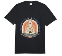 Funny Llama Meditating Inner Peace Avoiding People Comfort Colors Adult Heavyweight T-Shirt