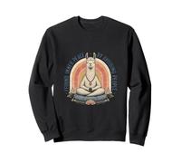 Funny Llama Meditating Inner Peace Avoiding People Sweatshirt