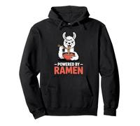 Funny Llama Powered By Ramen Noodle Lover Pullover Hoodie