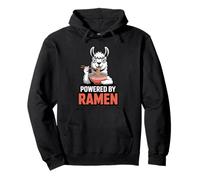 Funny Llama Powered By Ramen Noodle Lover Pullover Hoodie