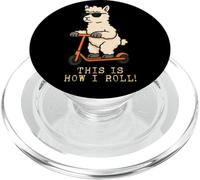 Funny Llama Scooter This Is How I Roll Boys Girls Kids PopSockets PopGrip for MagSafe