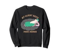 Funny Llama Sleeping On Beanbag My Client Rests Your Honor Sweatshirt