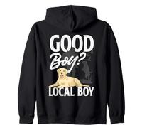 Funny Local Boy Labrador Dog Duck Hunting Zip Hoodie