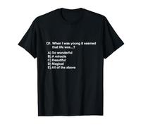 Funny Logical Musical Multiple Choice Question Design Value Graphic T-Shirt