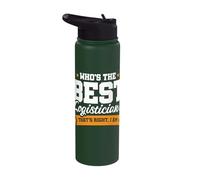 Funny Logistician Logician Shirt Apparel Stainless Steel Insulated Water Bottle