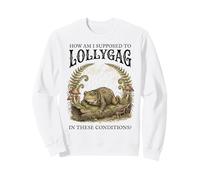 Funny Lollygag Toad Meme Vintage Cottagecore Aesthetic Sweatshirt