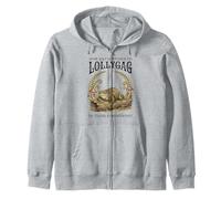Funny Lollygag Toad Meme Vintage Cottagecore Aesthetic Zip Hoodie