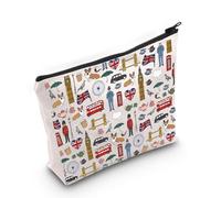Funny London Travel Pouch for Vacation London Icons Gift for Brit Great Britain Travel Gift London Lover (London Bag)