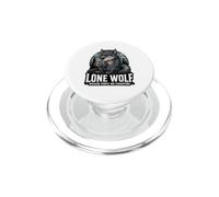 Funny Lone Wolf Antisocial Introvert Coffee Humor Gift PopSockets PopGrip for MagSafe