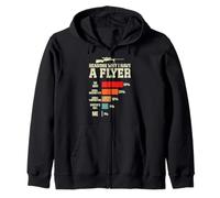 Funny Long Range Shooting Flyer rifle shooting Zip Hoodie