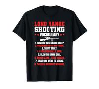 Funny Long Range Shooting Vocabulary Rifle Shooting T-Shirt