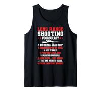 Funny Long Range Shooting Vocabulary Rifle Shooting Tank Top