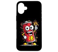 Funny Looking Battery with Full of Energy Costume Case for iPhone 16 Plus