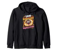 Funny Loud Explosive Unforgettable Saying Donut Women Men Zip Hoodie