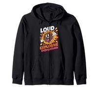 Funny Loud Explosive Unforgettable Saying Donut Women Men Zip Hoodie