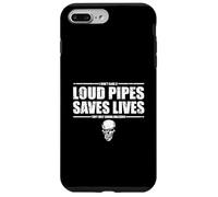 Funny Loud Pipes Saves Lives Biker Humor Case for iPhone 7 Plus/8 Plus